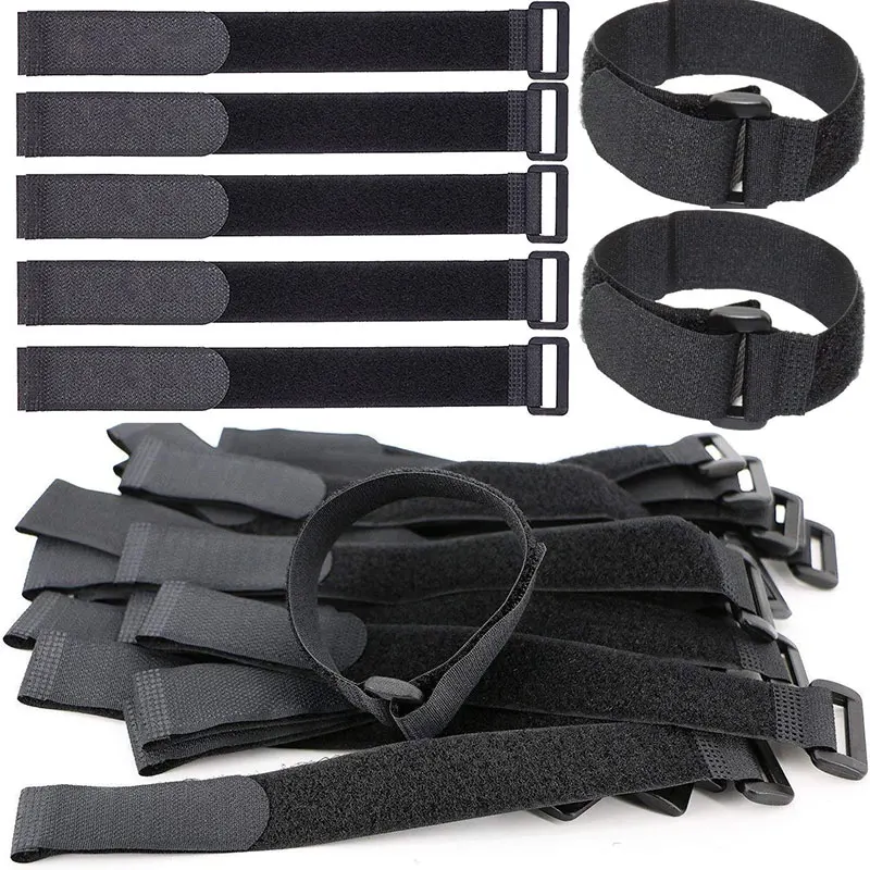 Gear Tie Reusable - 5/10 Stuks Herbruikbare Klittenband Cinch Bandjes