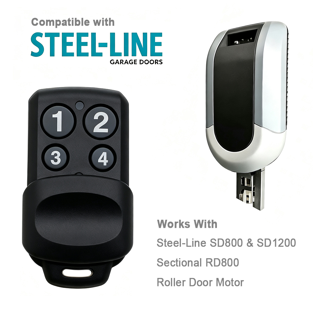 Bottle Opener Keyring - Steel-Line ZT-07 Garagepoortopener, vervangende afstandsbediening voor