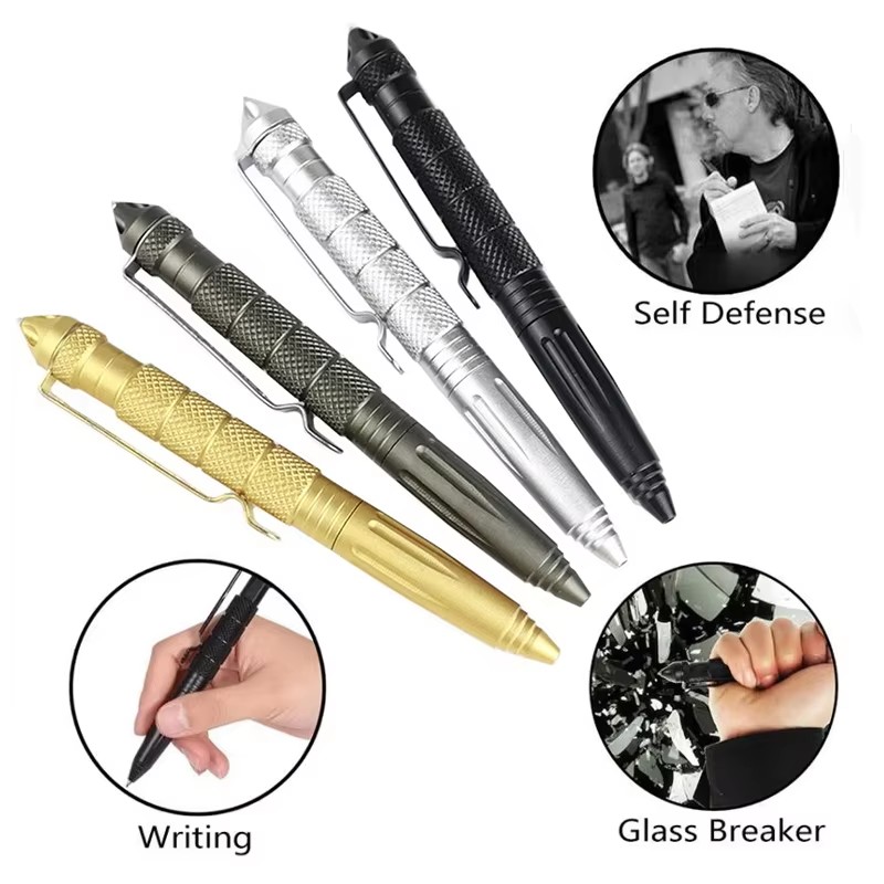 Pen Tactical Glass - 1-4 stuks draagbare tactische pen, zelfverdedigingspen,
