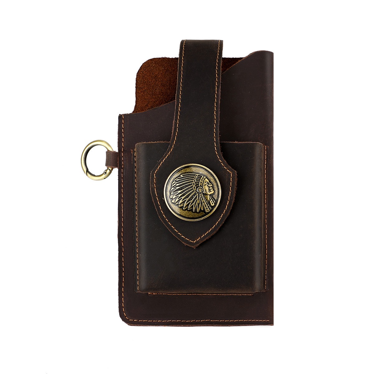 Edc Car Carry - Leren telefoontasje voor aan de riem,