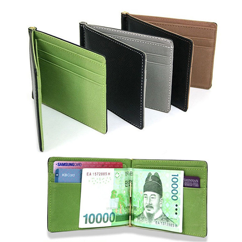 Money Clip Magnetic - Slim Mannen Lederen Geld Clips Portefeuilles