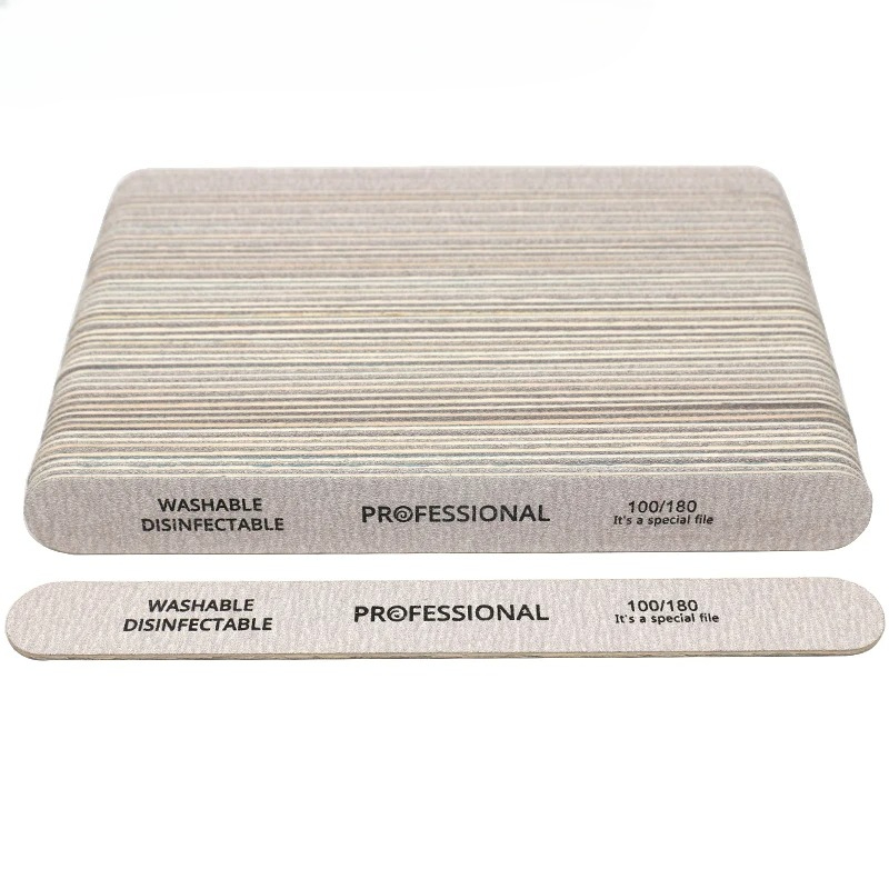 Nail File Titanium - 100 Stuks Nagelvijl 100/180 Houten Schuren
