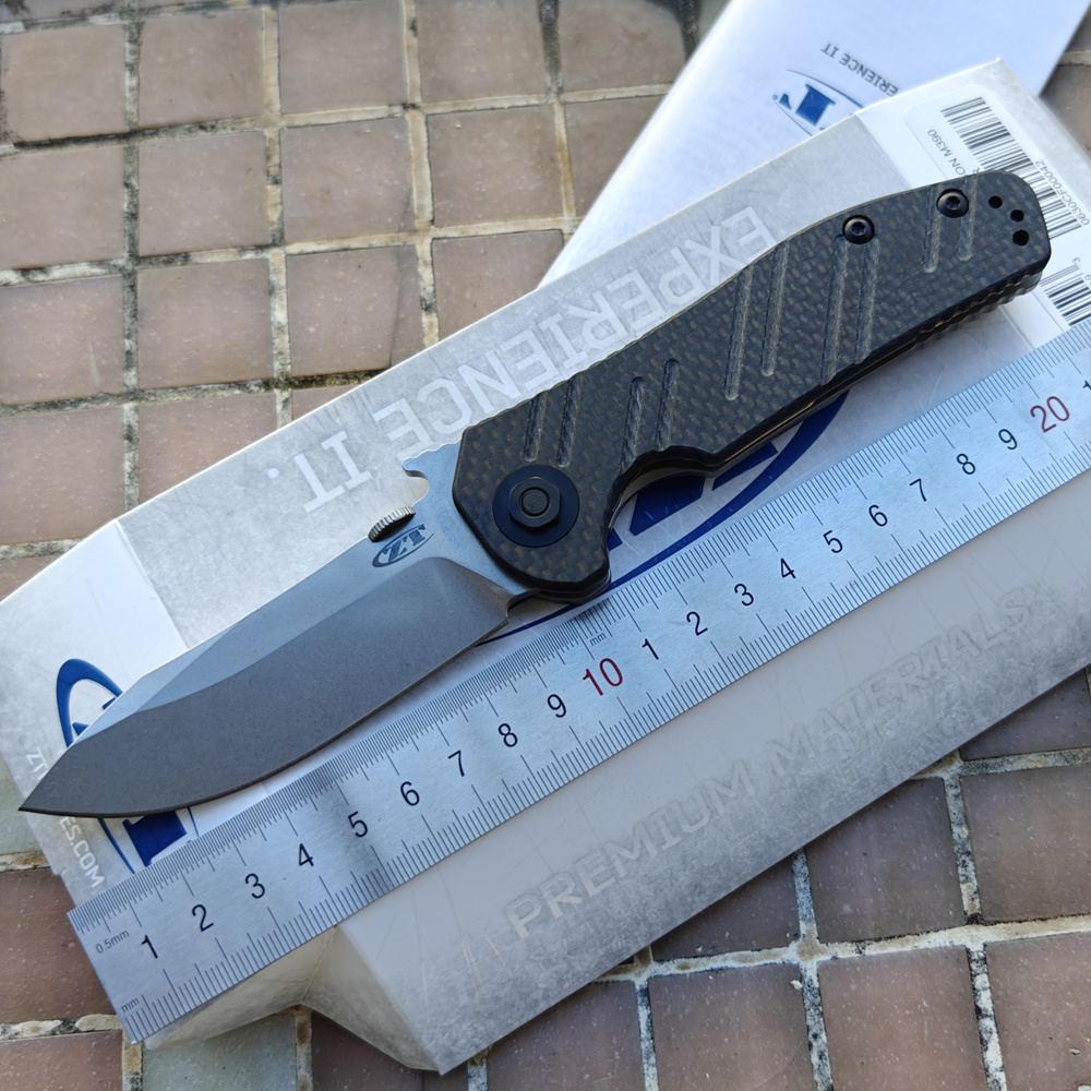 Pocket Knife Ceramic - Emerson Style 0630CF 0630 Koolstofvezel Titanium
