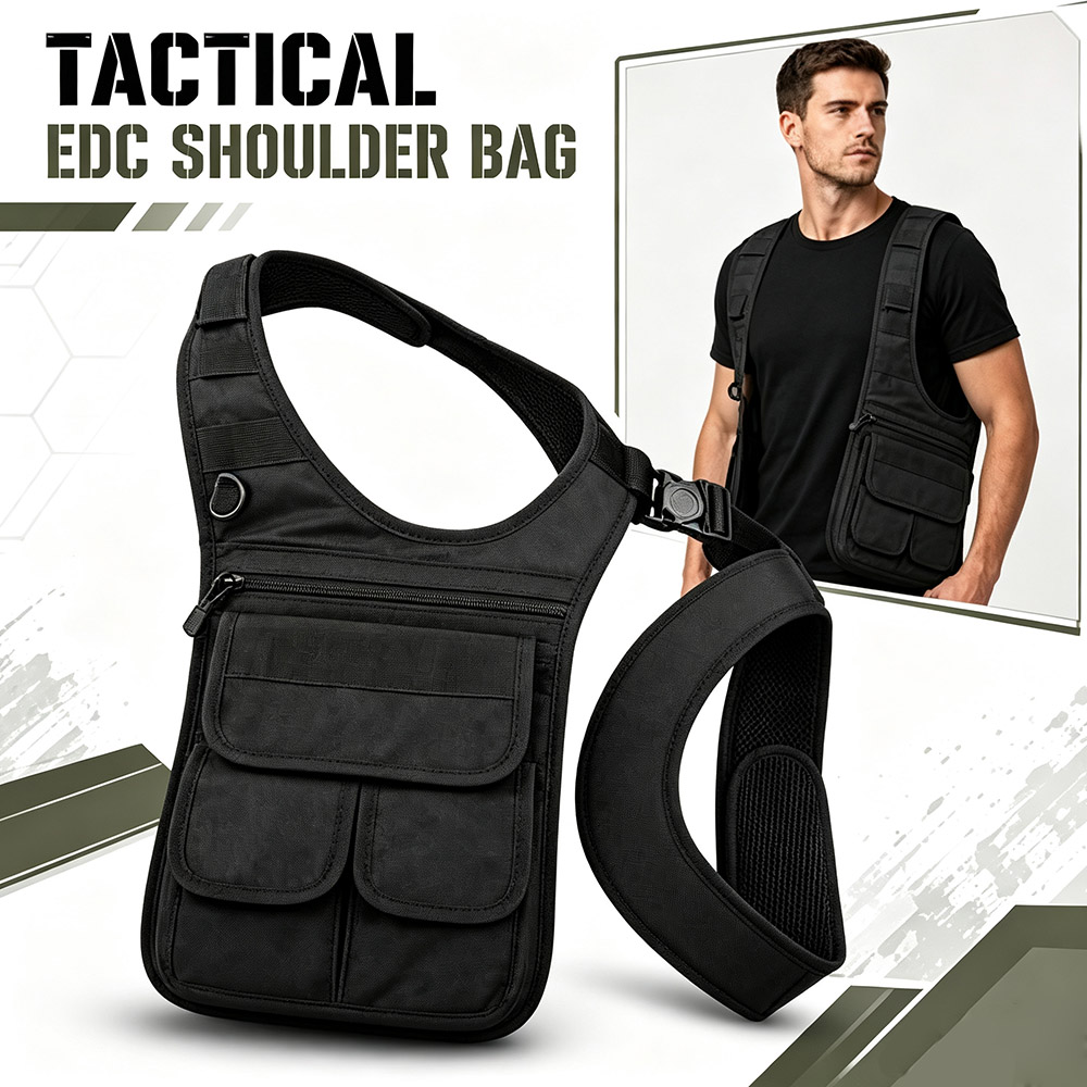 Edc Carry Pocket Pouch - Tactische verborgen onderarm gereedschapstas MOLLE Mult-Pocket