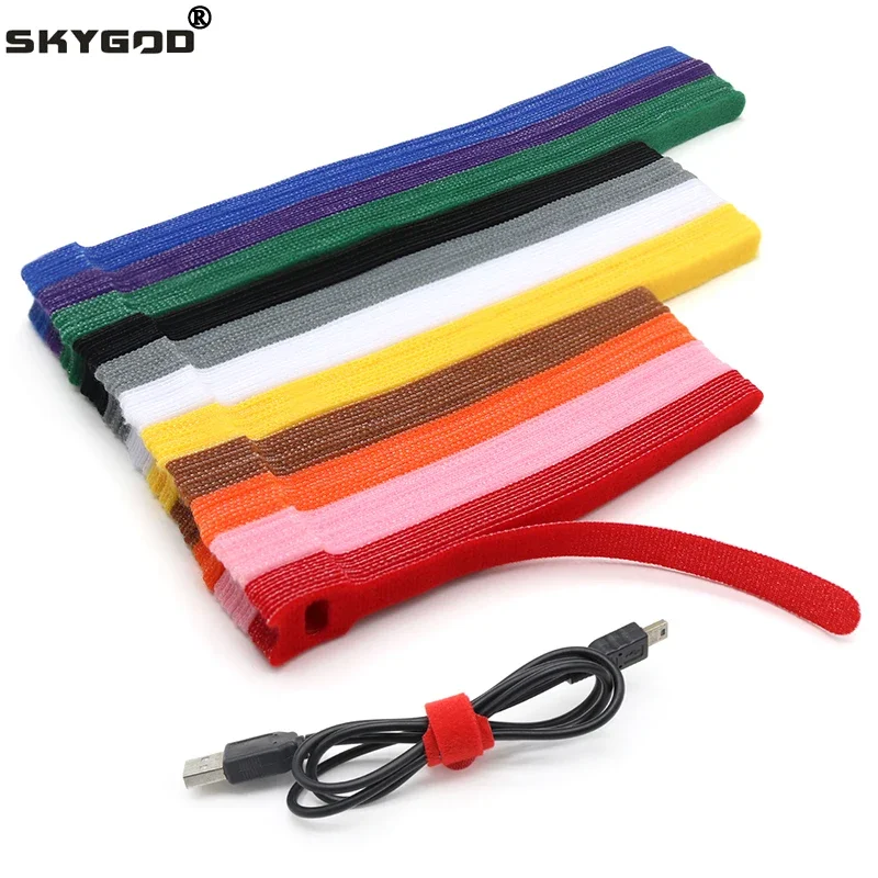 Gear Tie Reusable - 50/100 stuks Losmaakbare kabelbinders Kunststoffen Bevestiging