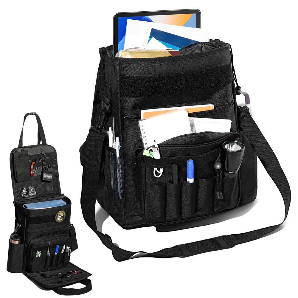 Edc Carry Pocket Pouch - Opvouwbare tactische gereedschapstas met dubbele opening,