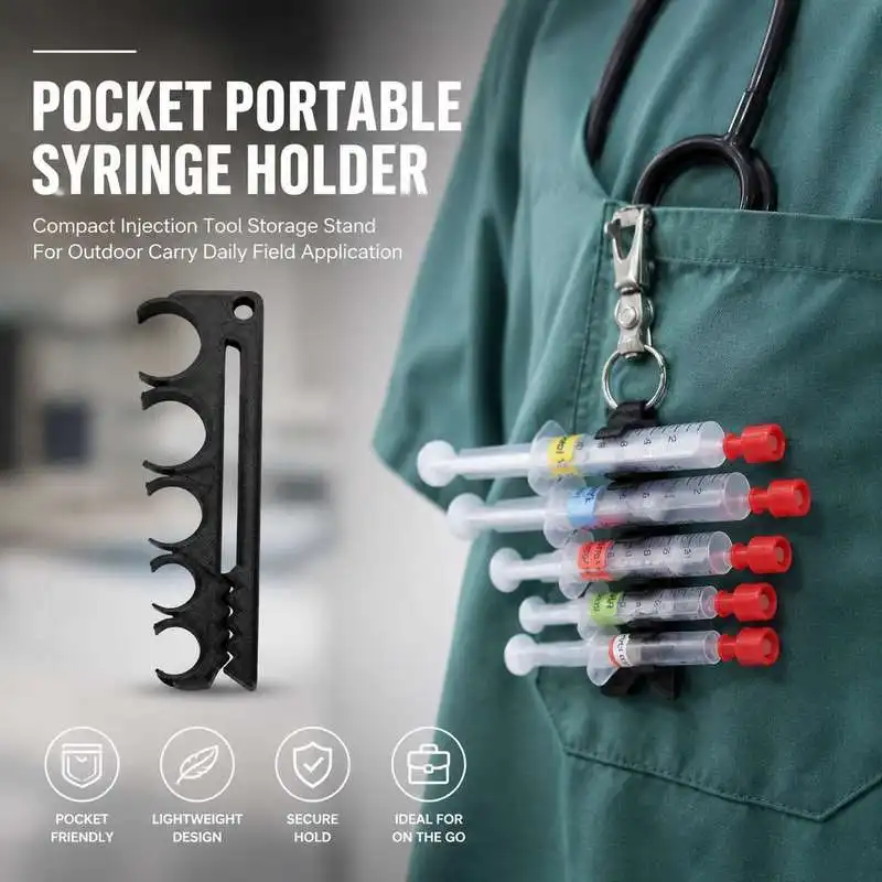Edc Carry Pocket Pouch - Draagbare compacte spuithouder, opbergstandaard voor injectietools,