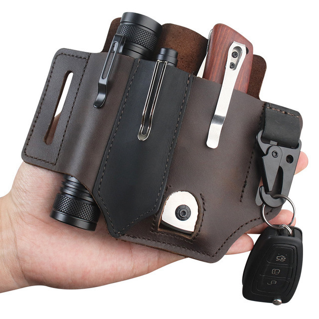 Leren EDC gereedschapstas, out - Edc Carry Belt Pouch recensie en prijs