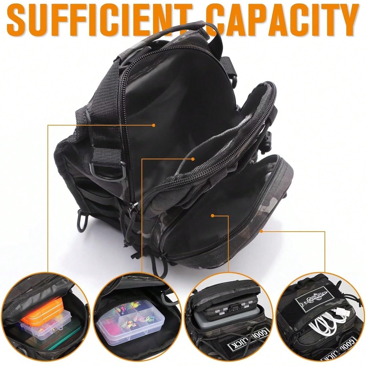 Kleine waterdichte visrugzak,  - Edc Carry Backpack recensie en prijs