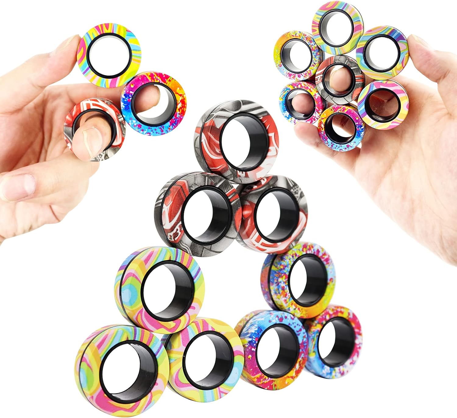 3pcs Vinger Magnetische Ringen - Fidget Spinner Bearing recensie en prijs