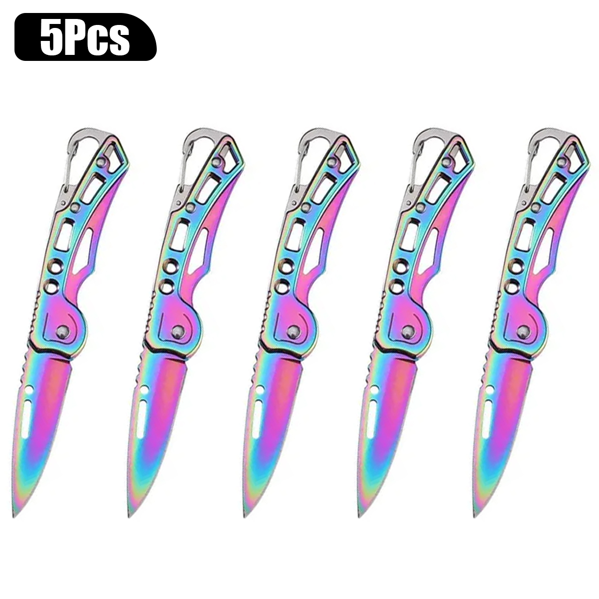 5-delige set kleurrijke zakmes - Edc Carry Pocket Knife recensie en prijs