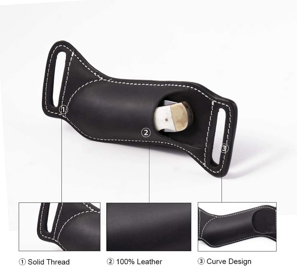 Outdoor lederen EDC-messchede/ - Edc Carry Belt Pouch recensie en prijs