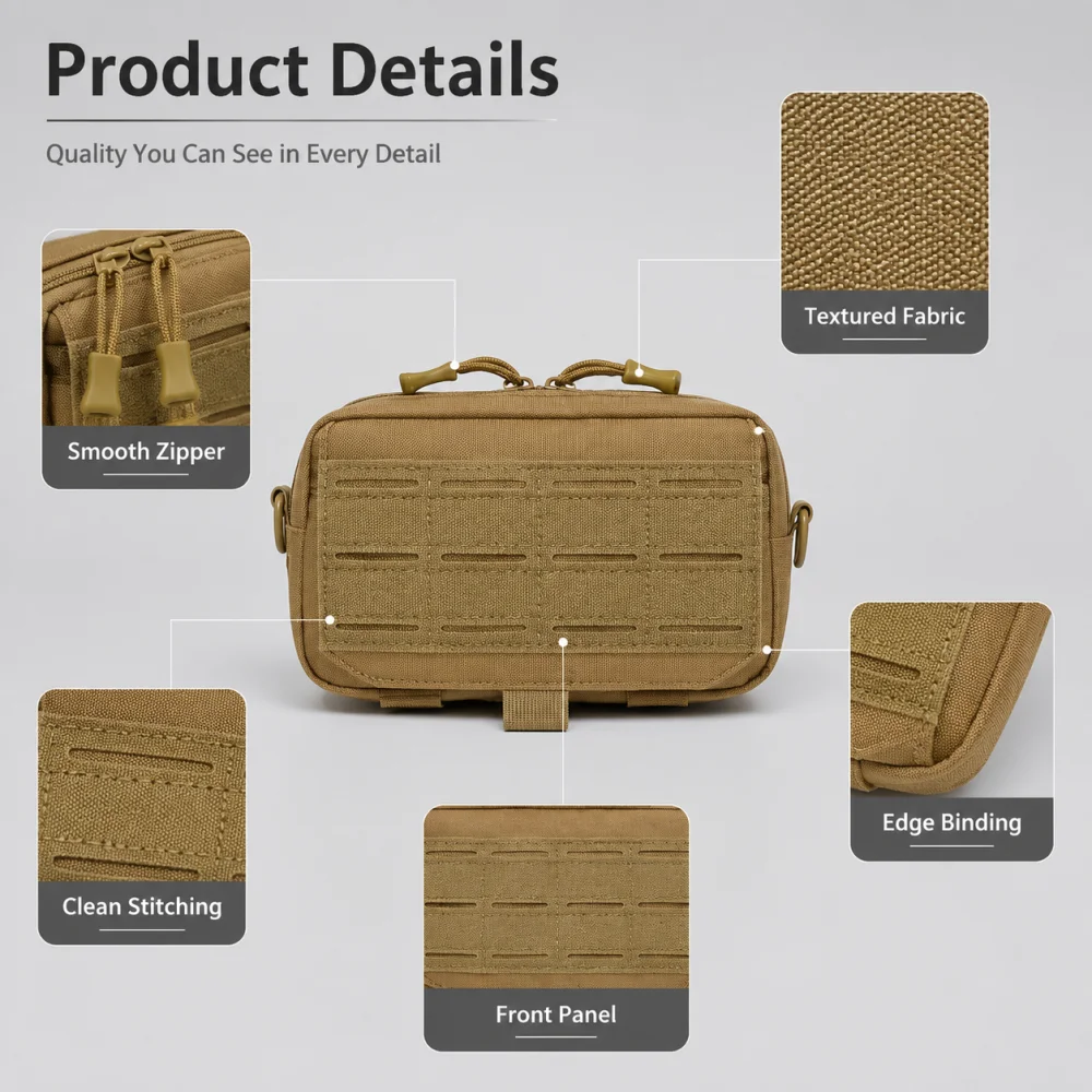 Utility Molle EDC heuptas, tac - Edc Carry Belt Pouch recensie en prijs